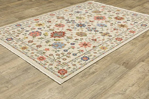 Lucca 93W Ivory Rug - Baconco