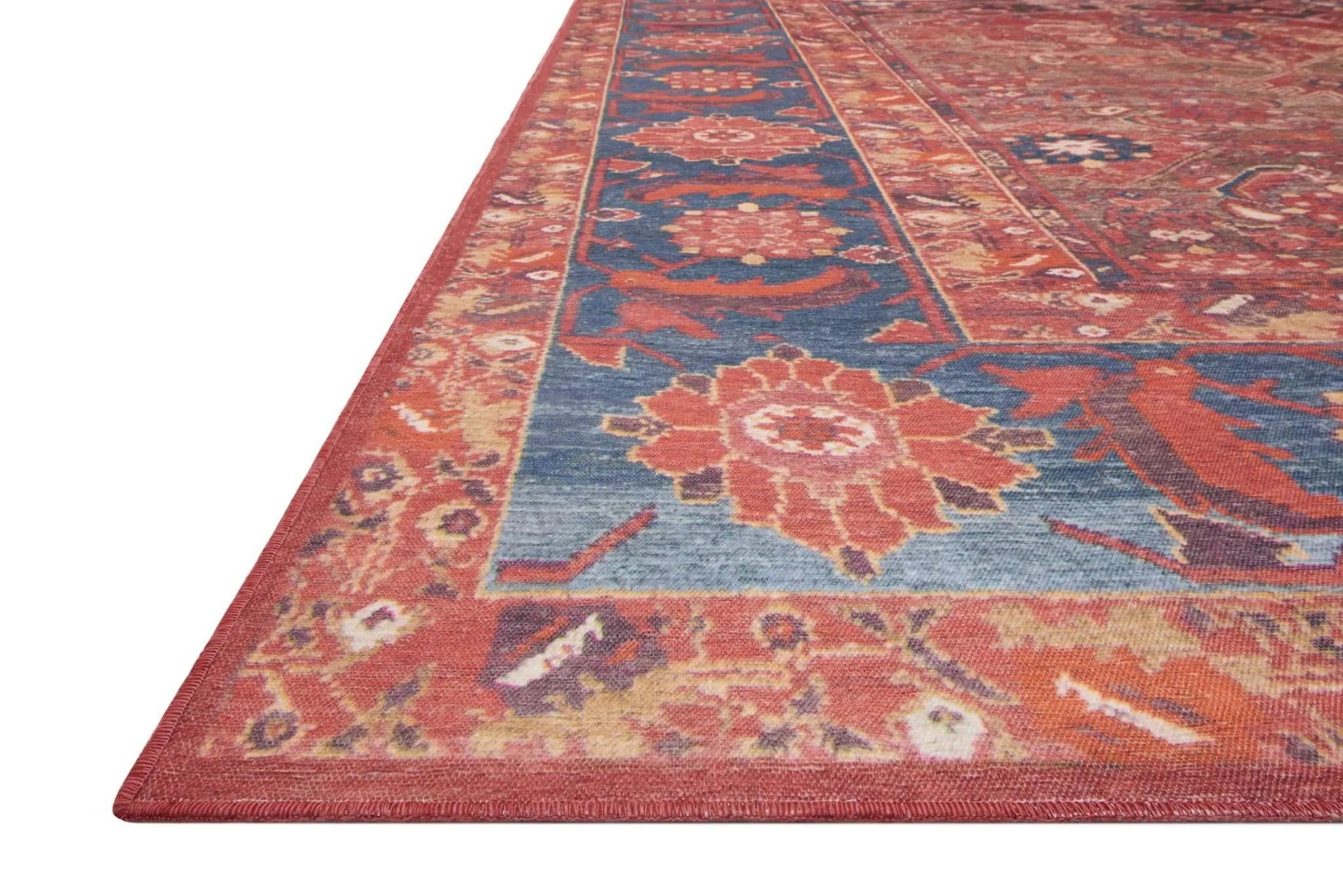 Lucca by Magnolia Home LF-07 Rust/Blue Rug - Baconco