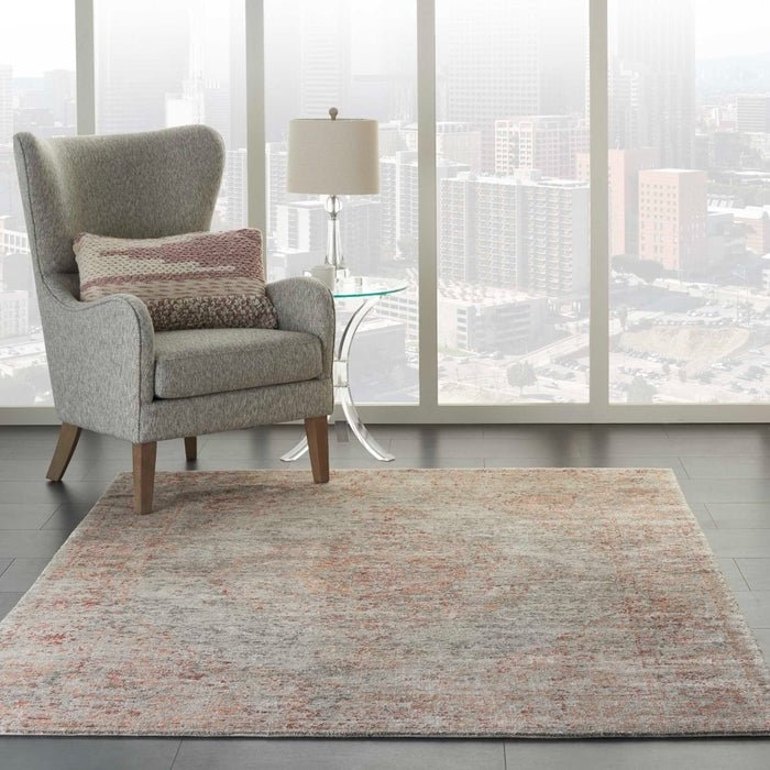 Lucent Lcn07 Silver/Red Rug - Baconco