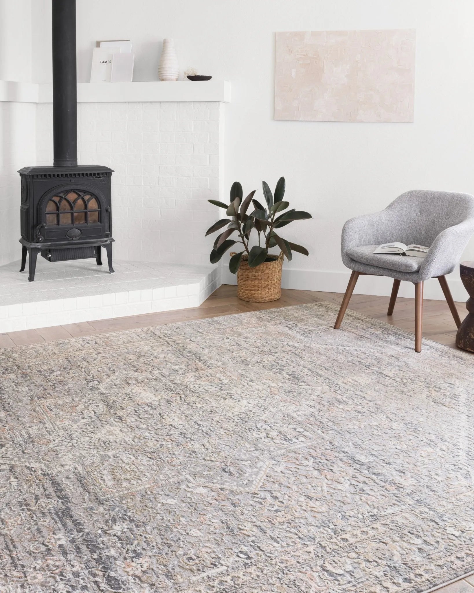 Lucia LUC-01 Grey/Sunset Rug - Baconco