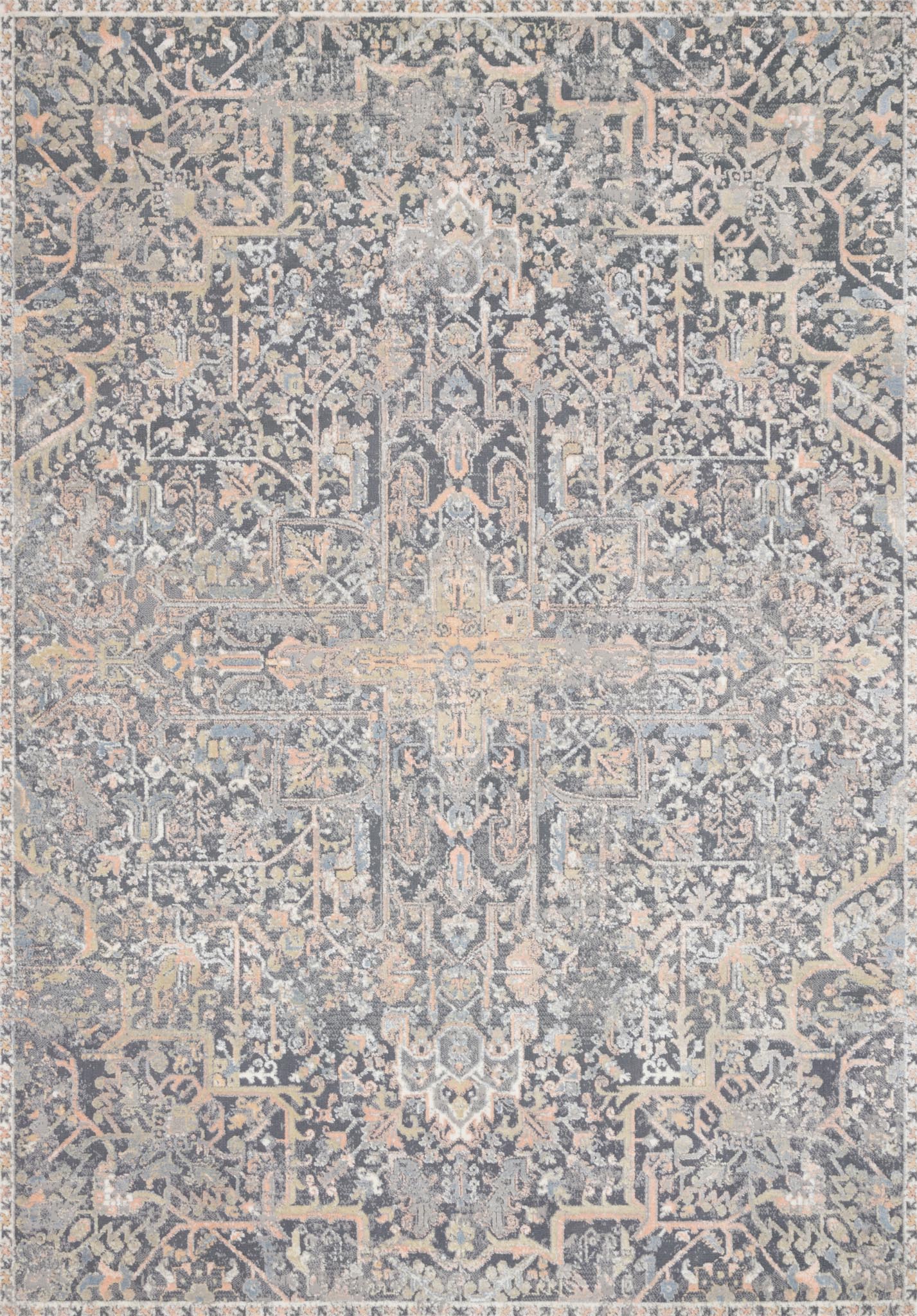 Lucia LUC-02 Charcoal/Multi Rug - Baconco