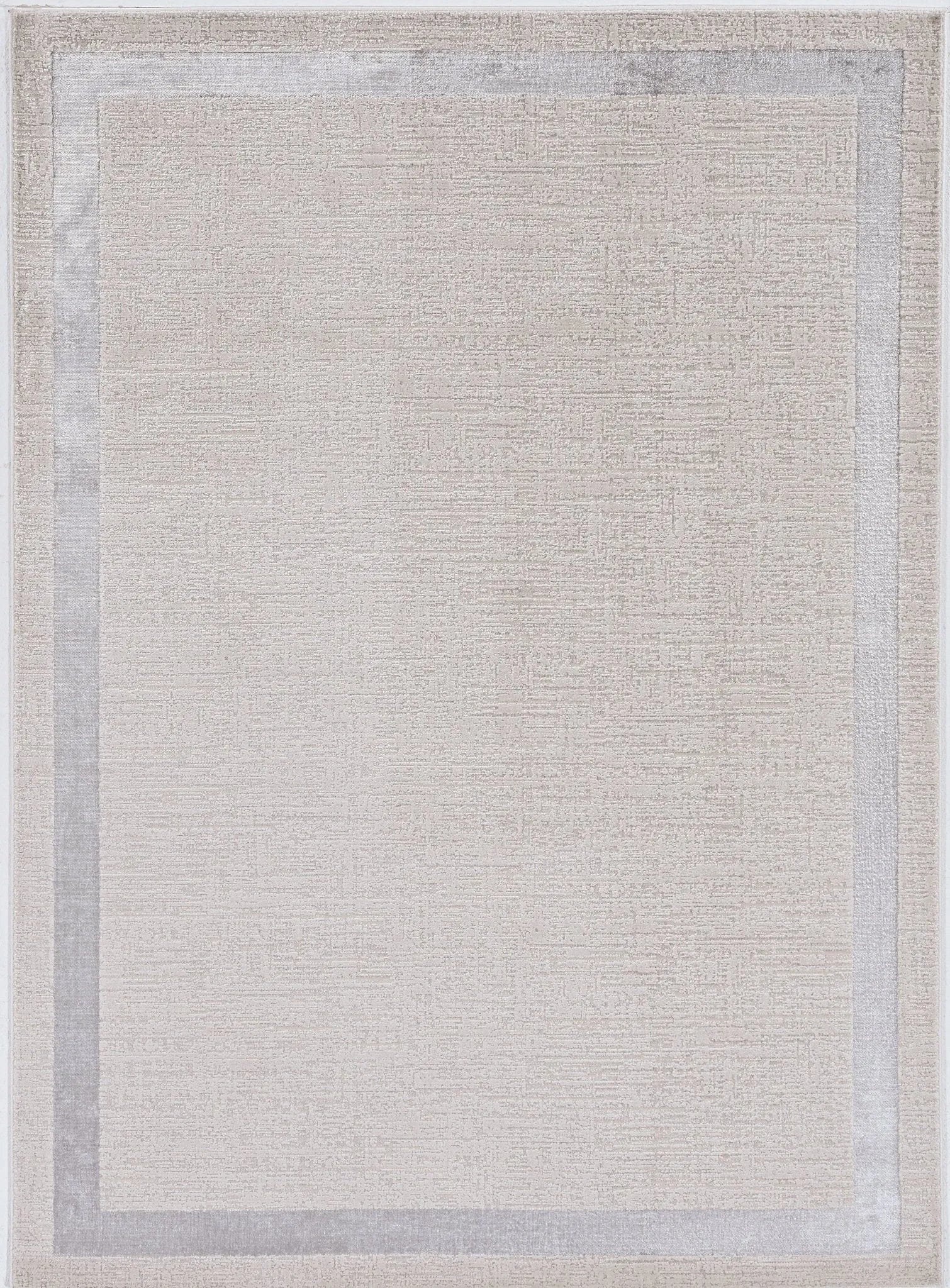 Luna 7129 Border Ivory/Silver Rug - Baconco