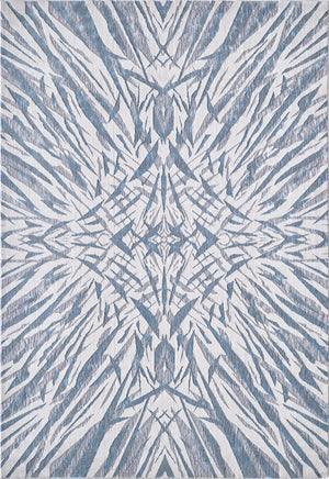 Luna 7144 Ivory/Blue Illusions Rug - Baconco