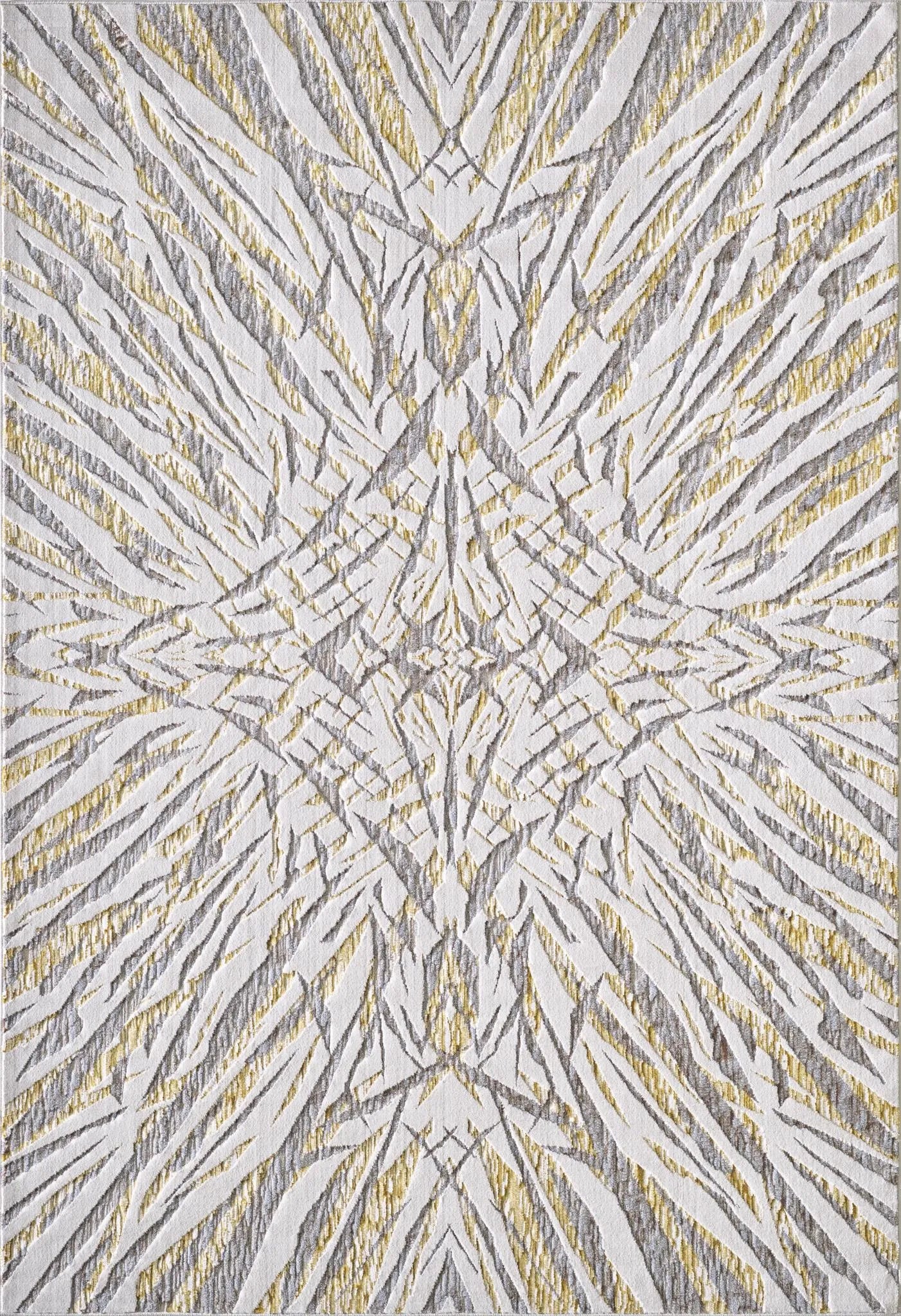 Luna 7146 Ivory/Gold Illusions Rug - Baconco