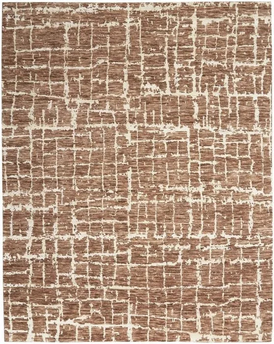 Luna LUN02 Mocha/Ivory Rug - Baconco