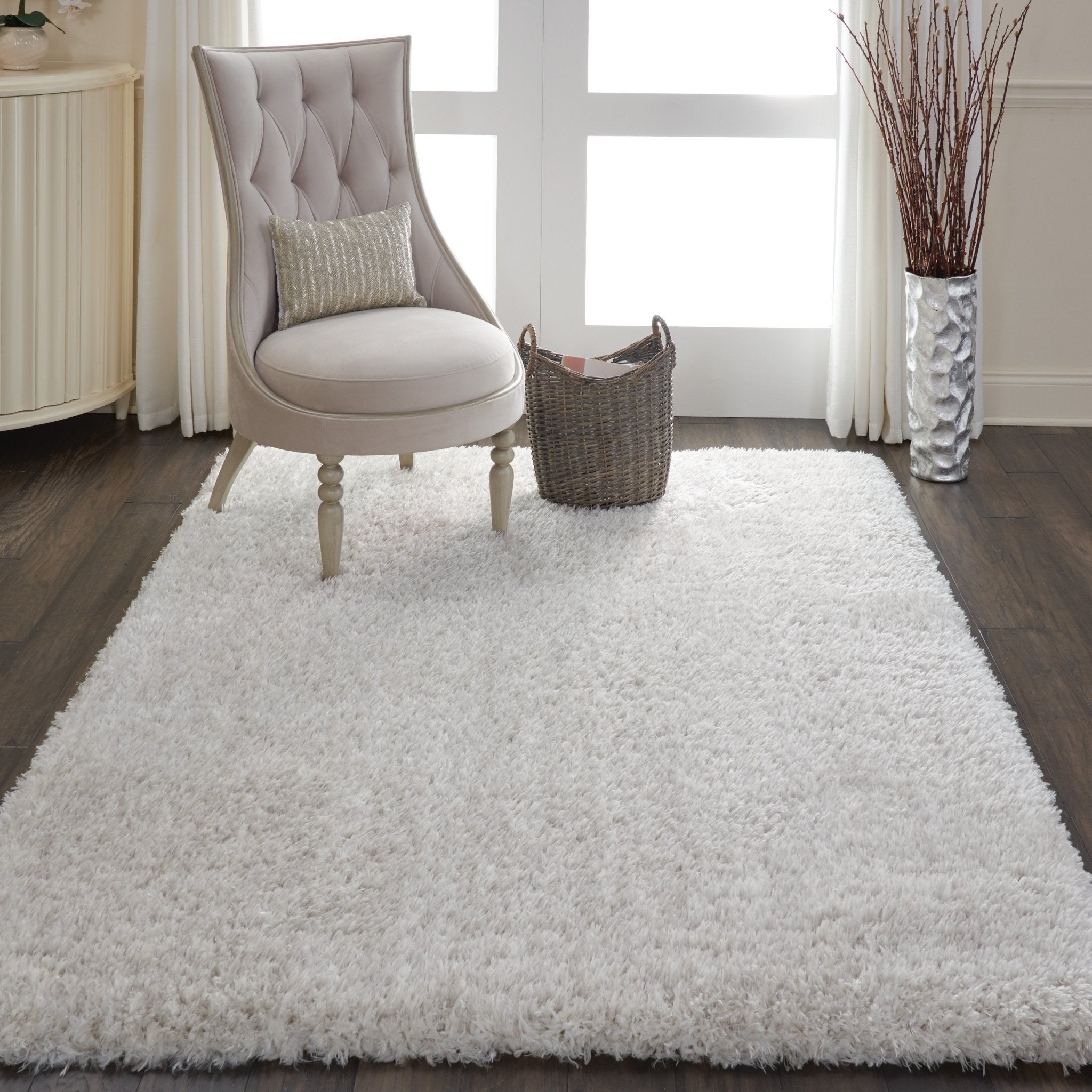 Luxe Shag LXS01 Light Grey Rug - Baconco