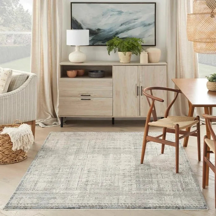 Lynx LNX06 Ivory/Blue Rug - Baconco