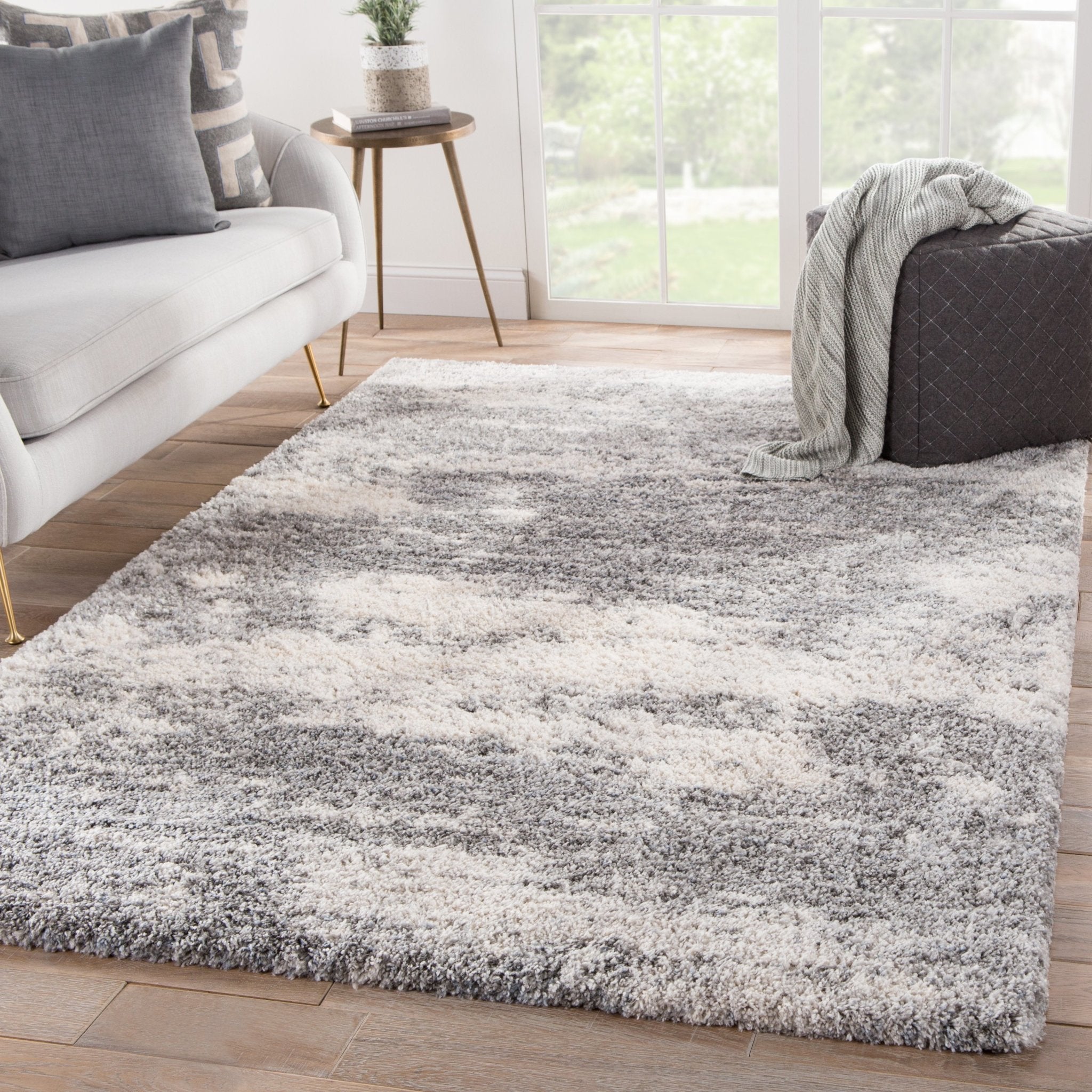 Lyra LYR02 Elodie Gray/Ivory Rug - Baconco