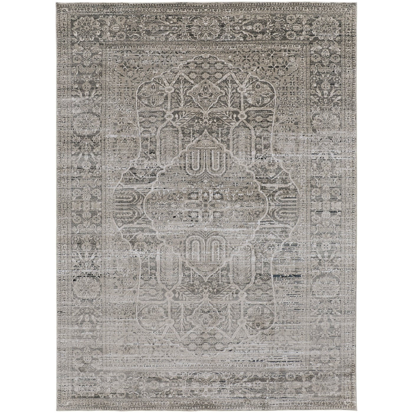 Macklaine MCK39FRF Beige/Grey Rug - Baconco