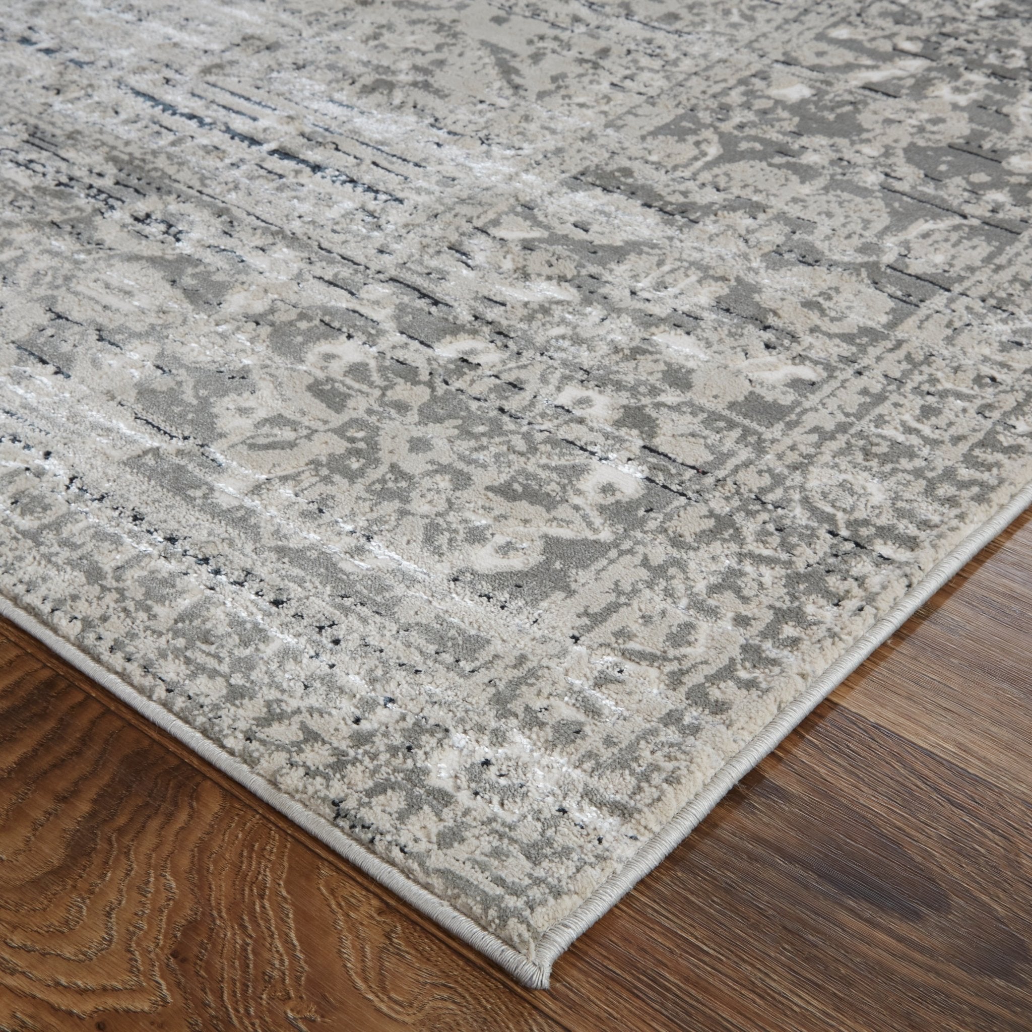 Macklaine MCK39FRF Beige/Grey Rug - Baconco