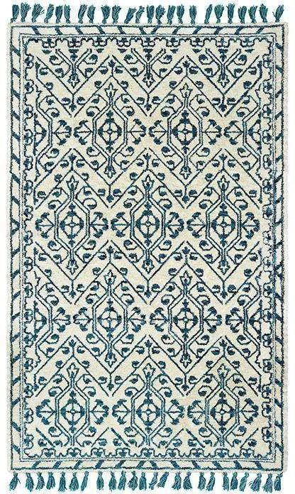 Madison 61408 Ivory Blue Rug - Baconco