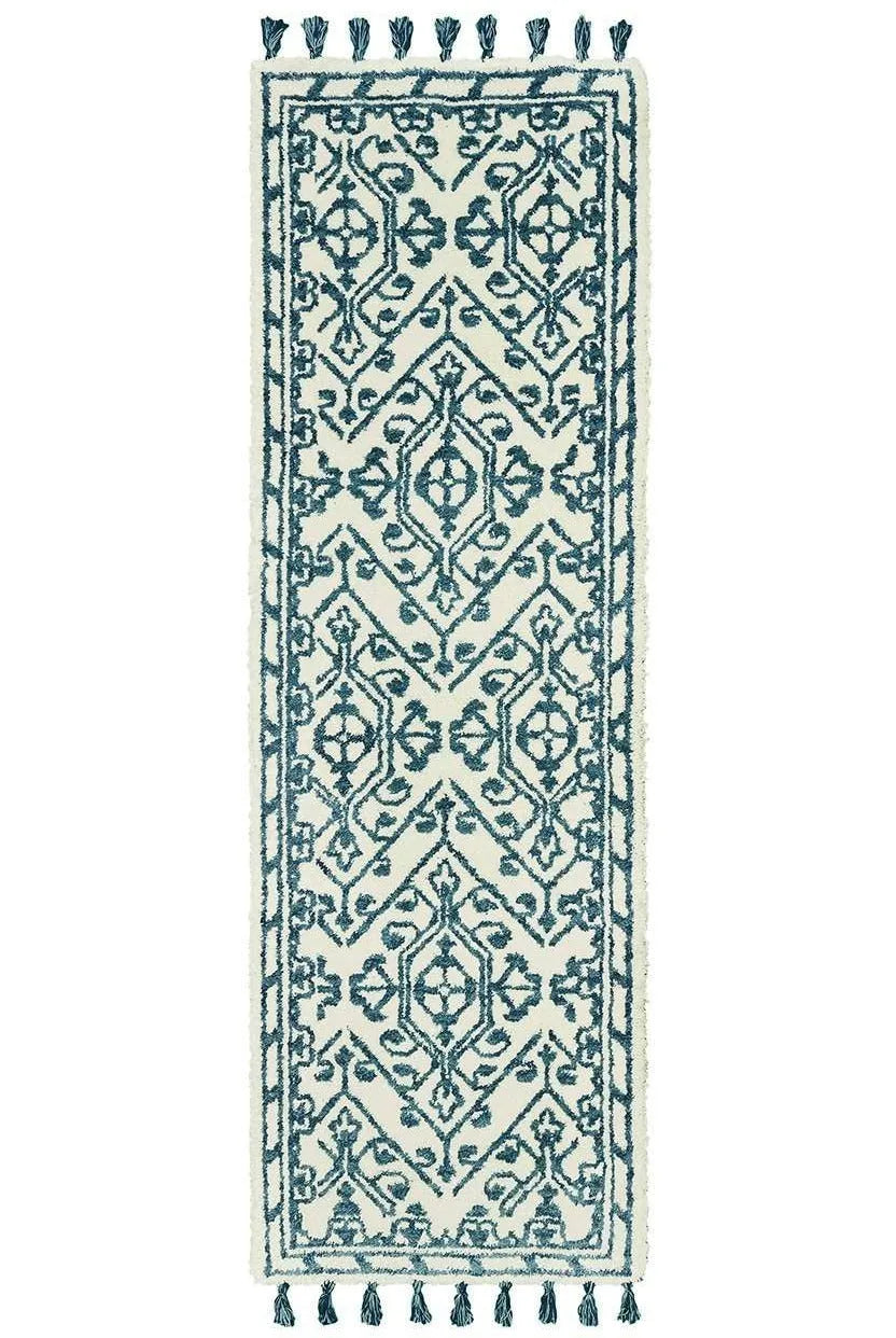 Madison 61408 Ivory Blue Rug - Baconco