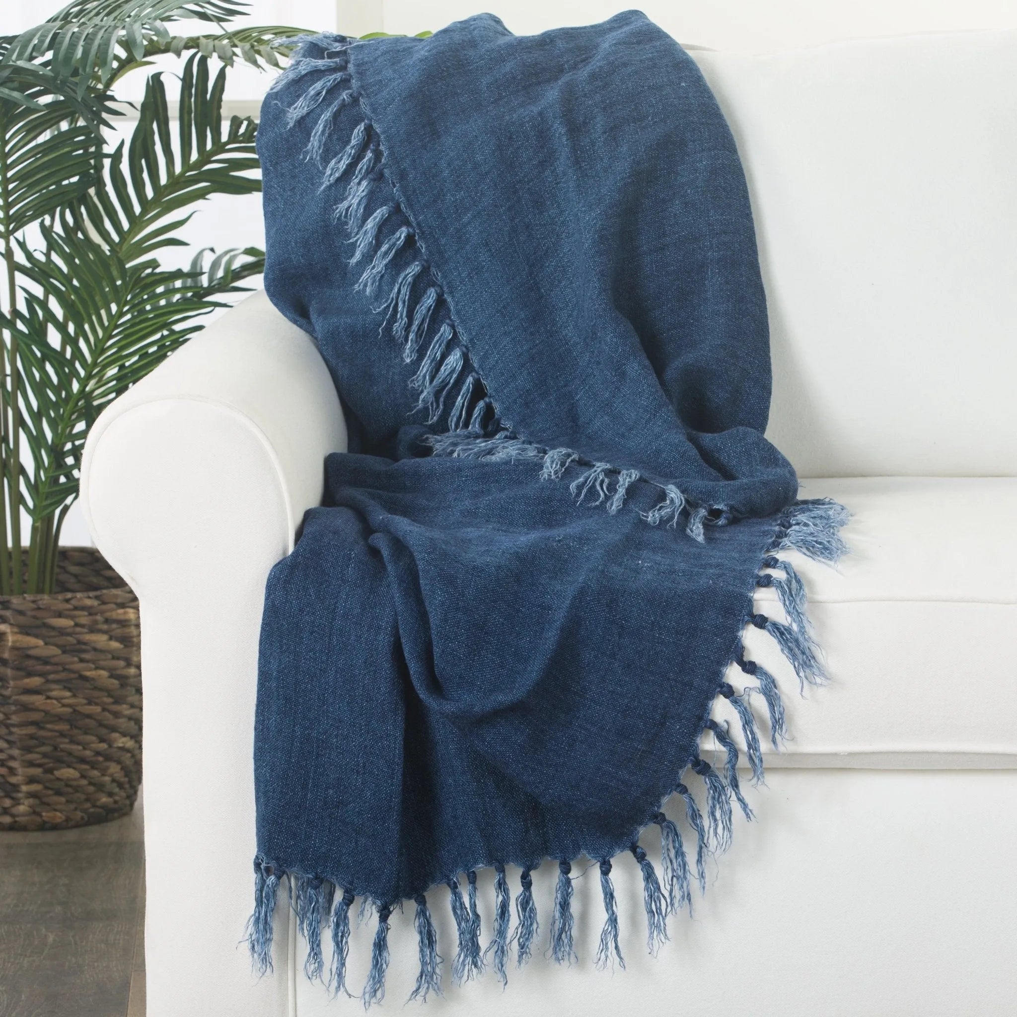 Madura MAU08 Lisabet Blue Throw Blanket - Baconco