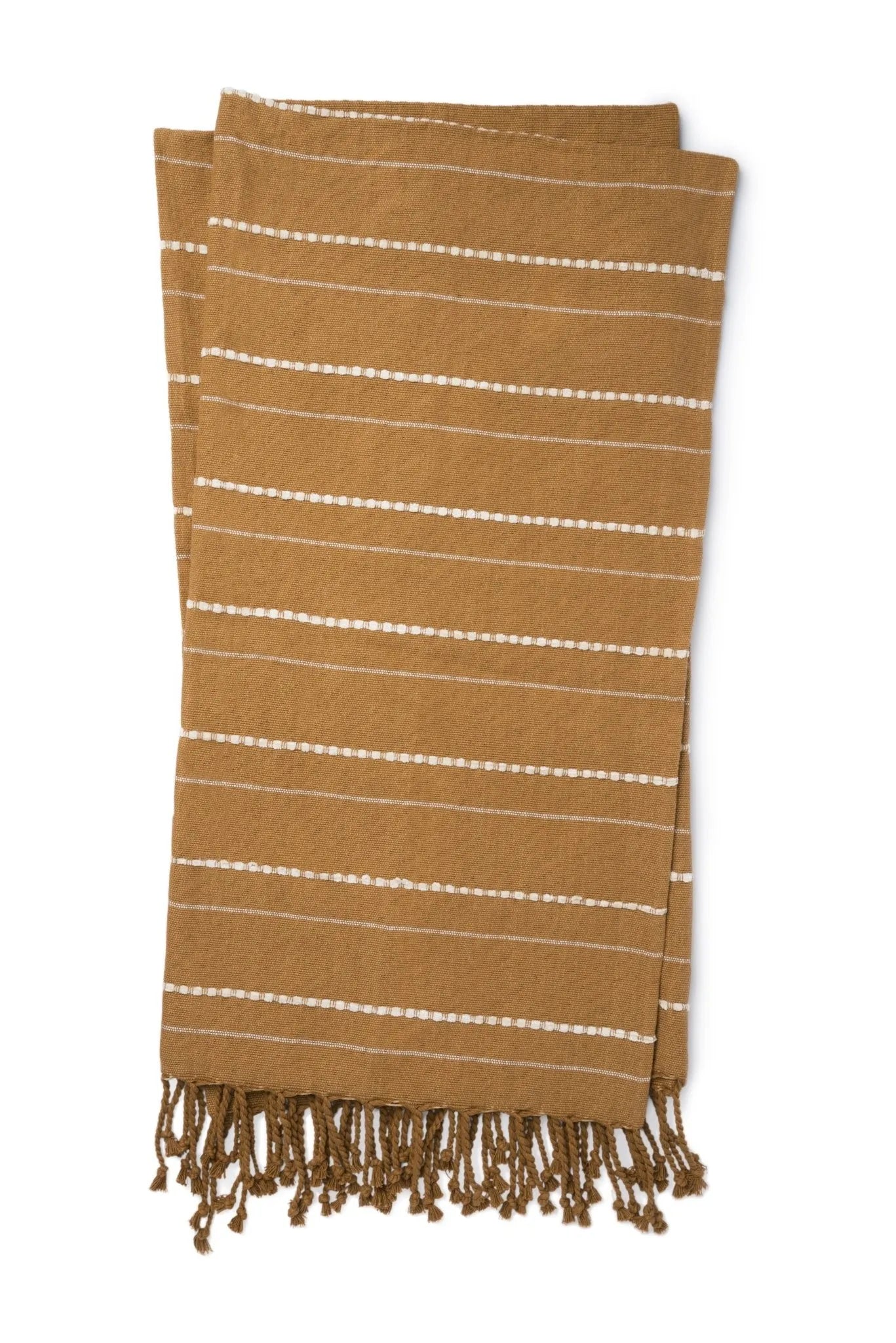 Magnolia Home Amie T1038 Gold/Natural Throw Blanket - Baconco