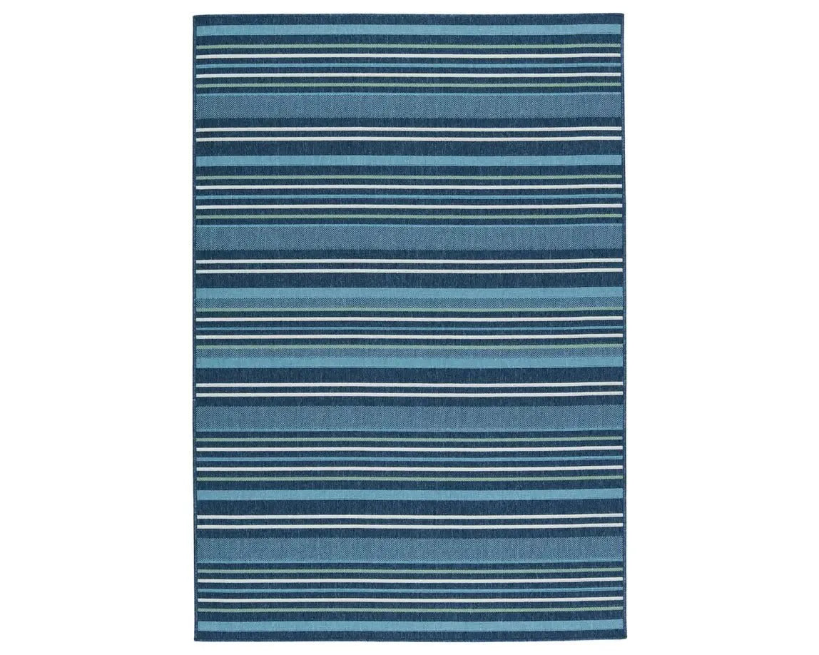 Mahaba MAH07 Blue/Cream Rug - Baconco