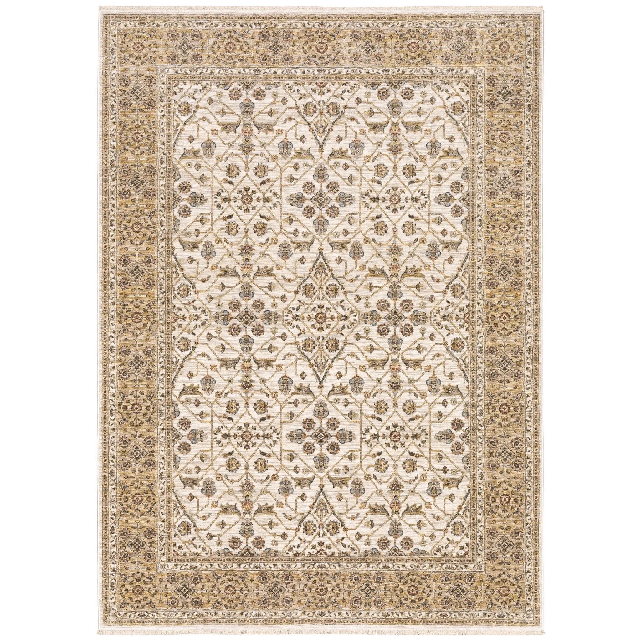 Maharaja 1J Ivory/Gold Rug - Baconco