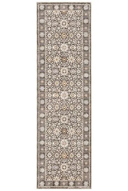 Maharaja 71N Charcoal/Ivory Rug - Baconco