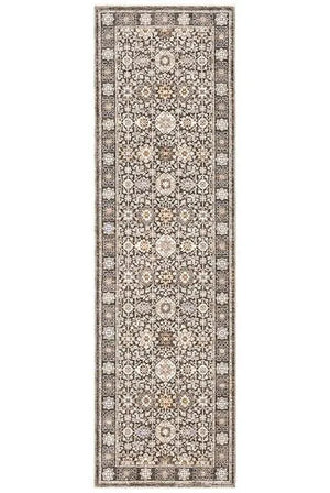 Maharaja 71N Charcoal/Ivory Rug - Baconco