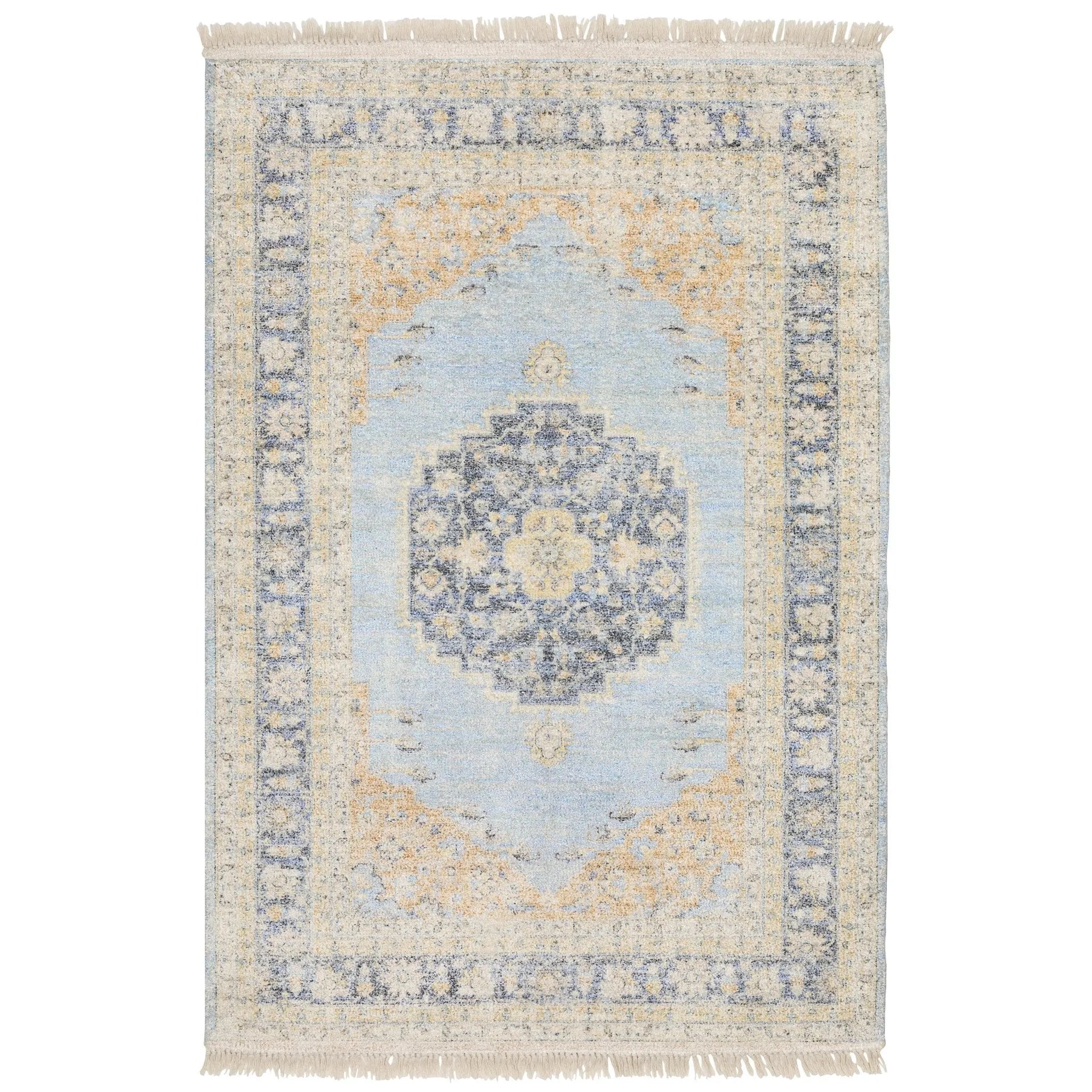 Malabar 45306 Blue/Beige Rug - Baconco