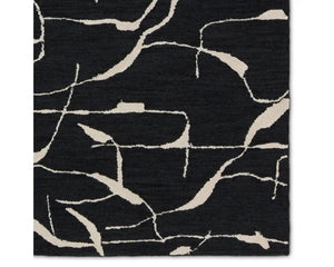 Mallino MNK01 Black/Cream Rug - Baconco