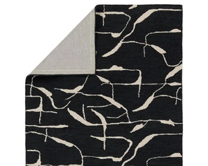 Mallino MNK01 Black/Cream Rug - Baconco