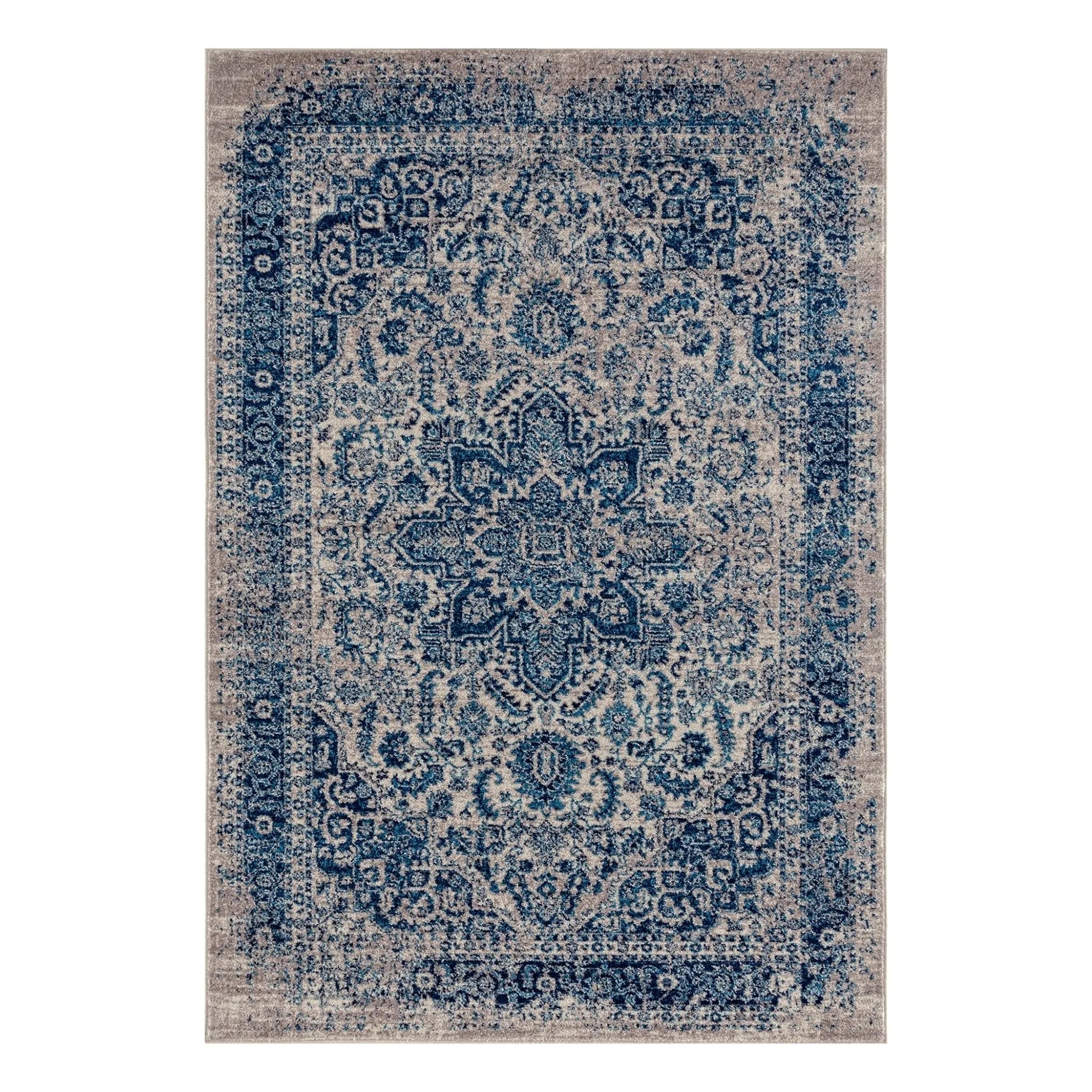 Manhattan MAN-39 Teal/Beige Rug - Baconco