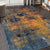 Manhattan MAN-41 Orange/Navy Rug - Baconco