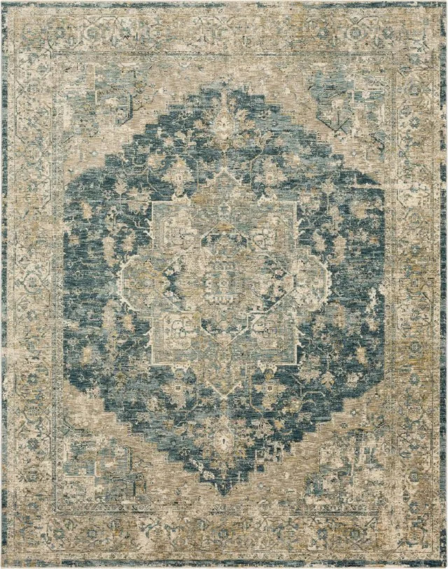 Marash RG845 048 Ezine Blue Rug - Baconco