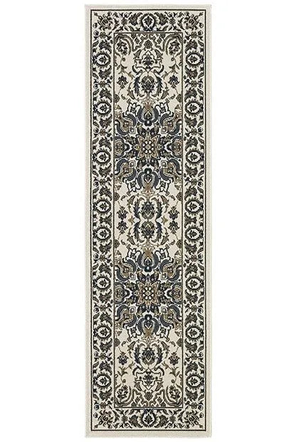 Marina 1248W Ivory Navy Rug - Baconco