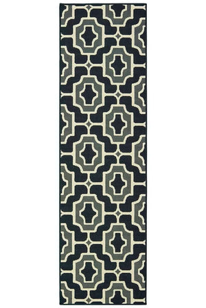 Marina 1491Z Black Grey Rug - Baconco