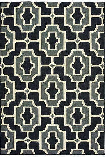 Marina 1491Z Black Grey Rug - Baconco