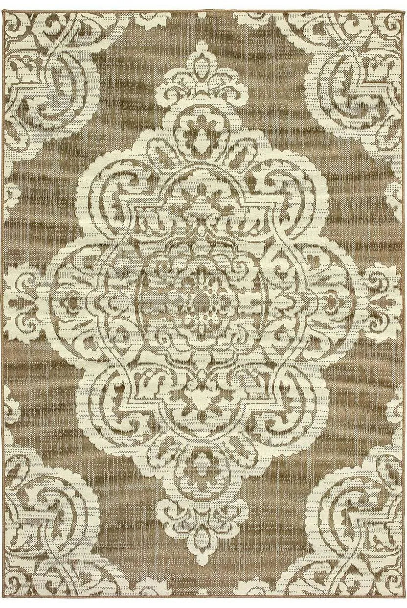 Marina 5929J Tan Ivory Rug - Baconco