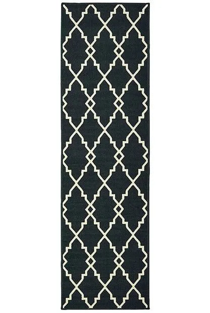 Marina 7763K Black Ivory Rug - Baconco