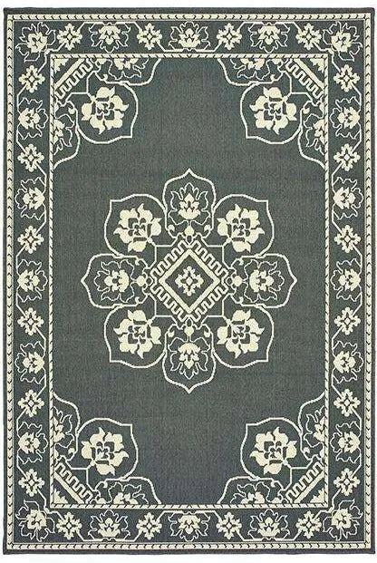 Marina 7764E Grey Ivory Rug - Baconco