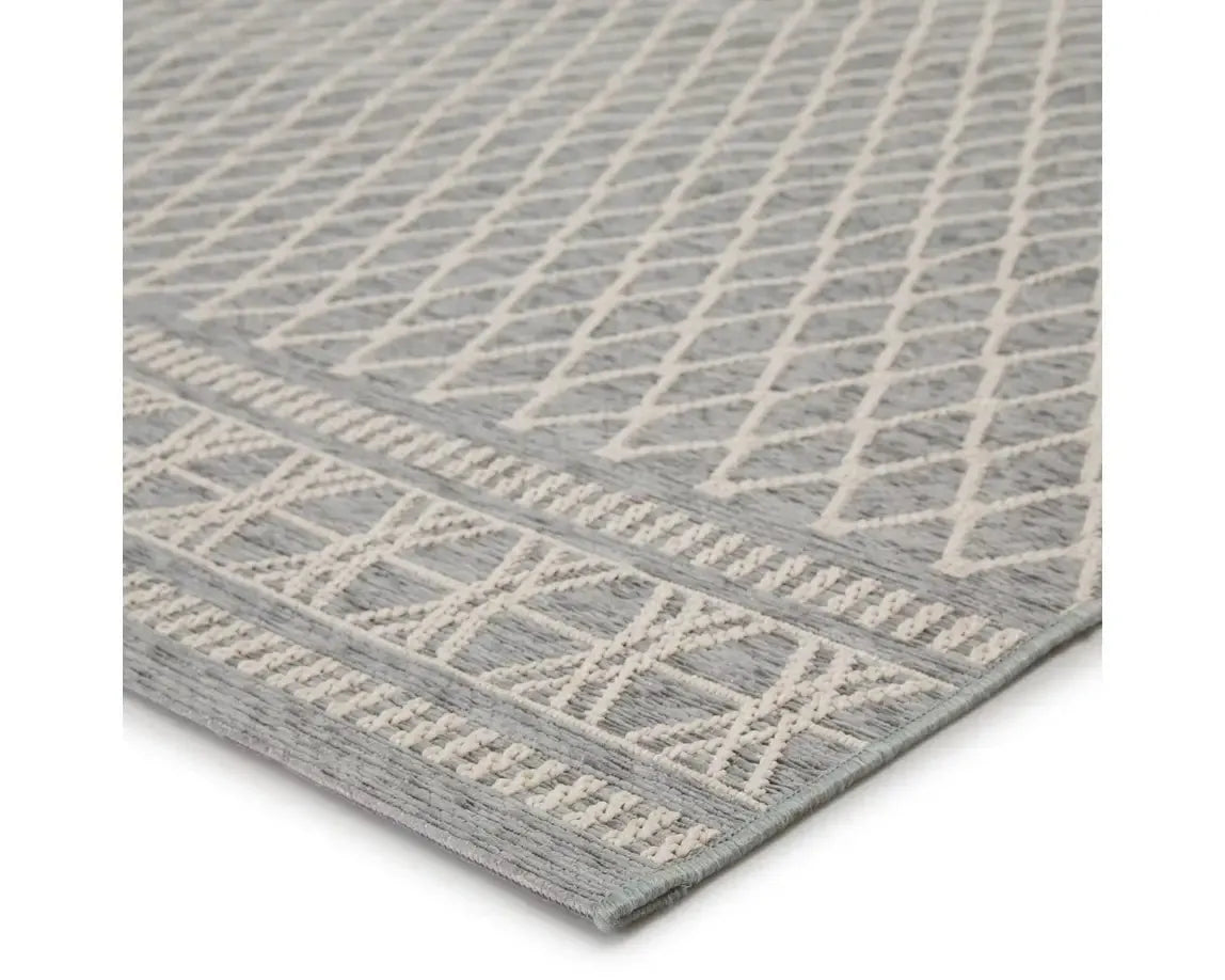 Marina MAR04 Light Grey/Cream Rug - Baconco