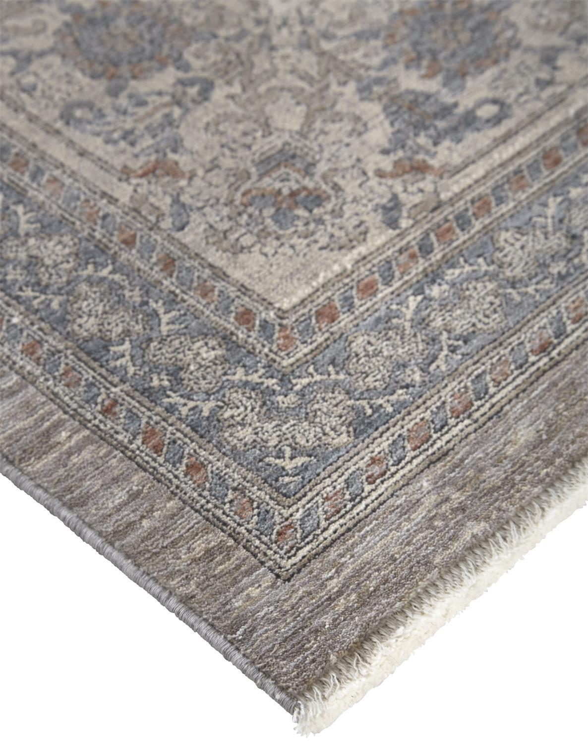 Marquette 3761F Gray/Blue Rug - Baconco