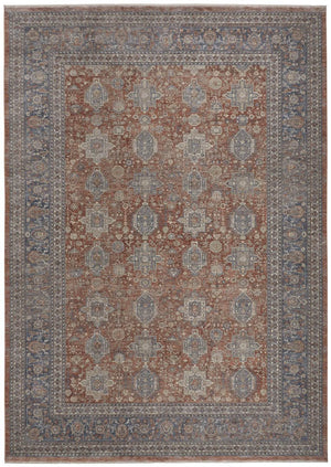 Marquette 3761F Rust/Blue Rug - Baconco