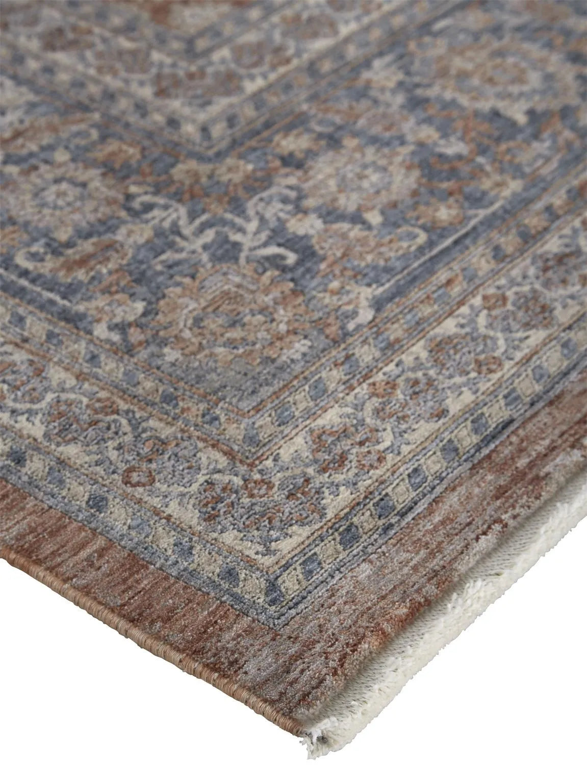 Marquette 3761F Rust/Blue Rug - Baconco