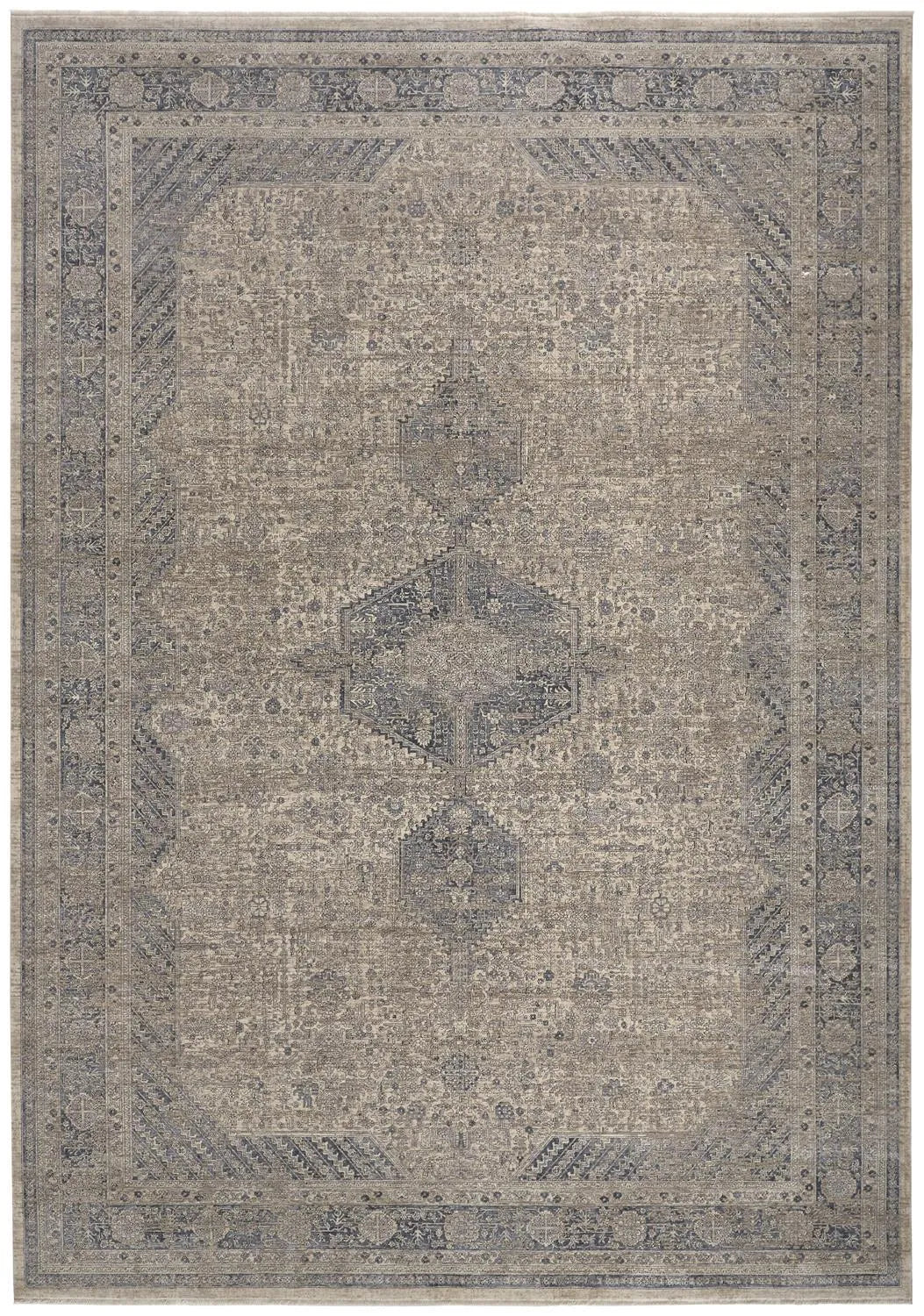 Marquette 3775F Gray/Blue Rug - Baconco