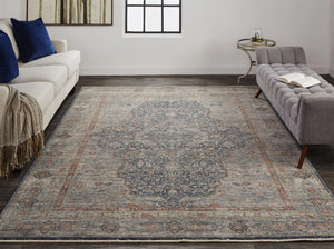 Marquette 3778F Gray/Rust Rug - Baconco