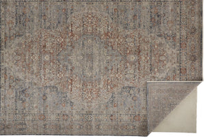 Marquette 3778F Rust/Blue Rug - Baconco