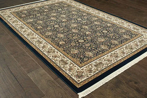 Masterpiece 33B Black/ Ivory Rug - Baconco