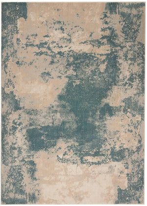 Maxell MAE13 Ivory/Teal Rug - Baconco