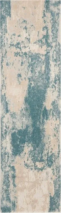 Maxell MAE13 Ivory/Teal Rug - Baconco