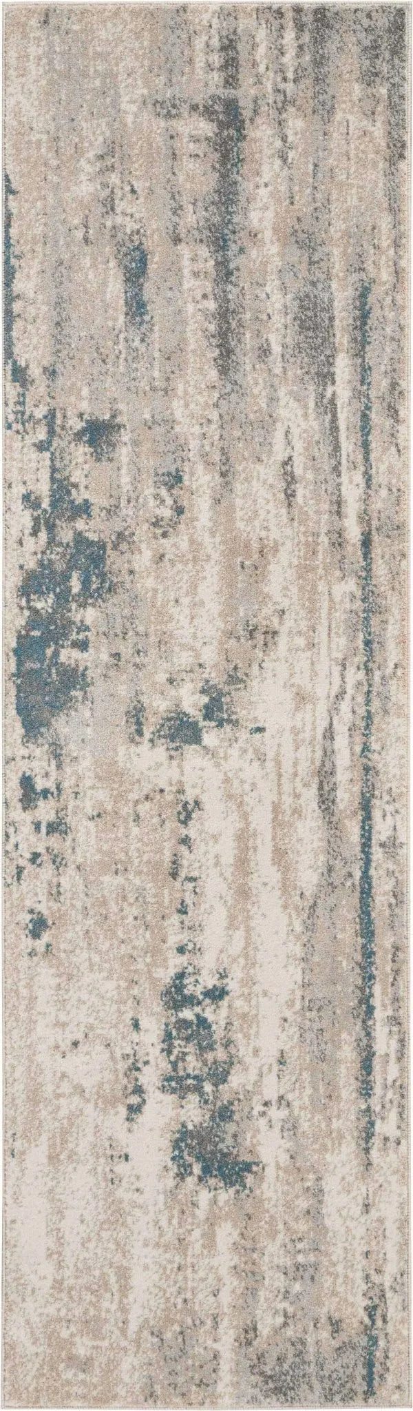 Maxell MAE17 Ivory/Teal Rug - Baconco