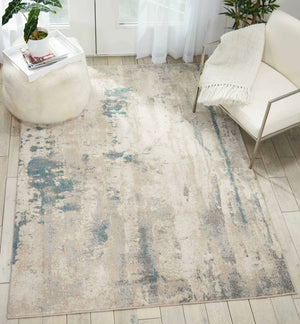 Maxell MAE17 Ivory/Teal Rug - Baconco