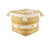 Mayven MYV01 Gold/White Pouf - Baconco