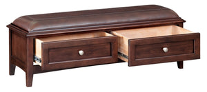 McKenzie 2 Drawer Bench - Baconco