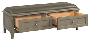 McKenzie 2 Drawer Bench - Baconco