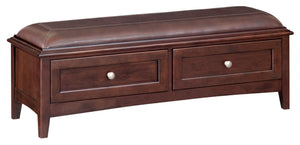 McKenzie 2 Drawer Bench - Baconco